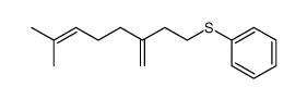 (7-methyl-3-methyleneoct-6-en-1-yl)(phenyl)sulfane结构式