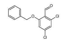 2,4-dichloro-6-(phenylmethoxy)benzaldehyde结构式