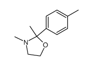 2-(4-methylphenyl)-2,3-dimethyl-1,3-oxazolidine结构式