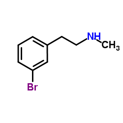 2-(3-Bromophenyl)-N-methylethanamine结构式