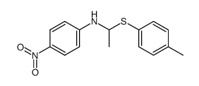 p-nitro-N-[1-(p-tolylthio)ethyl]aniline结构式