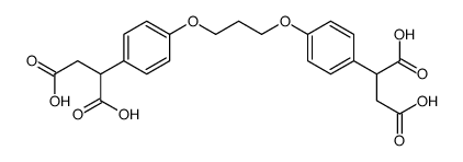 2-[4-[3-[4-(1,2-dicarboxyethyl)phenoxy]propoxy]phenyl]butanedioic acid结构式