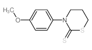3-(4-methoxyphenyl)-1,3-thiazinane-2-thione结构式