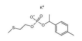 potassium 2-(methylthio)ethyl (1-(p-tolyl)ethyl) phosphate结构式