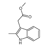 (2-甲基-吲哚-3-基)-乙酸甲酯结构式