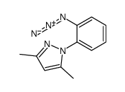 1-(2-azidophenyl)-3,5-dimethylpyrazole结构式