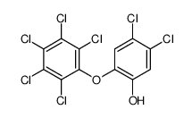 4,5-Dichloro-2-(pentachlorophenoxy)phenol结构式