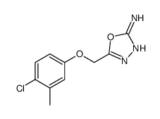 5-[(4-Chloro-3-methylphenoxy)methyl]-1,3,4-oxadiazol-2-amine结构式