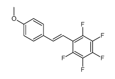 1,2,3,4,5-pentafluoro-6-[2-(4-methoxyphenyl)ethenyl]benzene结构式