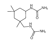3-ureidomethyl-3,5,5-trimethylcyclohexyl urea结构式