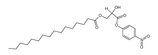 (R)-2-hydroxy-3-(4-nitrophenoxy)-3-oxopropyl palmitate结构式