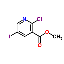 2-氯-5-碘烟酸结构式