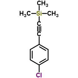 (4-氯苯乙炔基)三甲基硅烷结构式