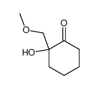 2-hydroxy-2-methoxymethylcyclohexanone结构式