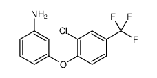 3-[2-chloro-4-(trifluoromethyl)phenoxy]aniline结构式