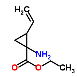 1-氨基-2-乙烯基-环丙羧酸乙酯结构式