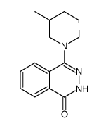 4-(3-methylpiperidino)-1(2H)-phthalazinone结构式