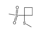 methyl(1-(methylsulfonyl)cyclobutyl)sulfane结构式