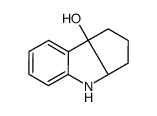 (3aR,8bS)-2,3,3a,4-tetrahydro-1H-cyclopenta[b]indol-8b-ol结构式