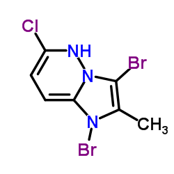 6-chloro-2-Methyl-3-bromo-imidazo[1,2-b]pyridazine.1bromine结构式