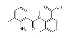 3-methyl-N-methyl-N-(3-methyl-2-aminobenzoyl)anthranilic acid结构式