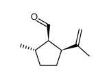 2-methyl-5-(prop-1-en-2-yl)cyclopentanecarbaldehyde结构式