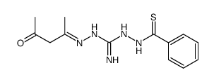 2,4-dioxopentane 1-amino-2-thiobenzamidoguanidine monohydrazone结构式