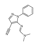 1-Phenyl-5-[(dimethylamino)methylenamino]-4-pyrazolcarbonitril结构式