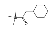 2-cyclohexyl-1-trimethylsilylethanone结构式