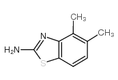 2-氨基-4,5-二甲基苯并噻唑结构式