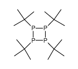 Tetra-t-butyl-cyclotetraphosphane结构式