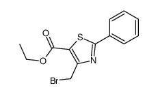 ethyl 4-(bromomethyl)-2-phenyl-1,3-thiazole-5-carboxylate结构式