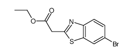 ETHYL 2-(6-BROMOBENZO[D]THIAZOL-2-YL)ACETATE结构式