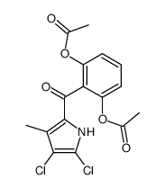 4-methylpyoluteorin O,O-diacetate结构式