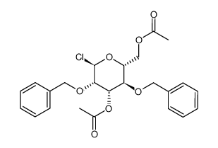 3,6-di-O-acetyl-2,4-di-O-benzyl-α-D-mannopyranosyl chloride结构式