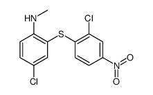 4-chloro-2-(2-chloro-4-nitrophenyl)sulfanyl-N-methylaniline结构式