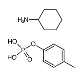 Phosphorsaeure-p-tolylester Cyclohexylammonium salz结构式