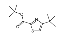 4-(1,1-二甲基乙基)-2-噻唑羧酸 1,1-二甲基乙酯结构式