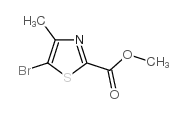 5-溴-4-甲基噻唑-2-羧酸甲酯结构式