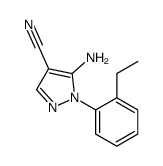 1H-Pyrazole-4-carbonitrile,5-amino-1-(2-ethylphenyl)-(9CI)结构式