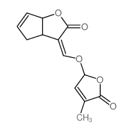 2H-Cyclopenta[b]furan-2-one,3-[[(2,5-dihydro-4-methyl-5-oxo-2-furanyl)oxy]methylene]-3,3a,4,6a-tetrahydro-结构式