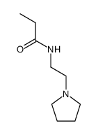 N-(2-(pyrrolidin-1-yl)ethyl)propionamide结构式