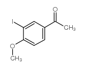3′-碘-4′-甲氧基苯乙酮结构式