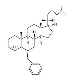 6&beta;-phenylsulfanyl-3&alpha;,5&alpha;-cyclo-cholestane结构式