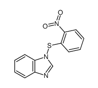N-[(2-nitrobenzene)sulfenyl]benzimidazole结构式