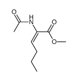 (E)-N-Acetyl-&alpha;,&beta;-didehydronorleucin-methylester结构式