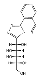 3-(D-galacto-pentitol-1-yl)-1,2,4-triazolo[3,4-a]phthalazine结构式