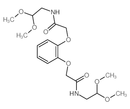 N-(2,2-dimethoxyethyl)-2-[2-(2,2-dimethoxyethylcarbamoylmethoxy)phenoxy]acetamide结构式
