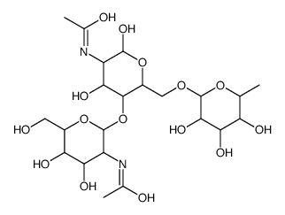 6-O-A-L-FUCOPYRANOSYL-N,N'-*DIACETYLCHIT OBIOSE结构式