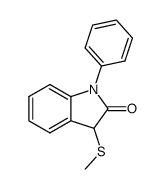 N-phenyl-3-(methylthio)-oxindole结构式